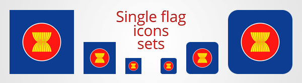 Single flag icons sets