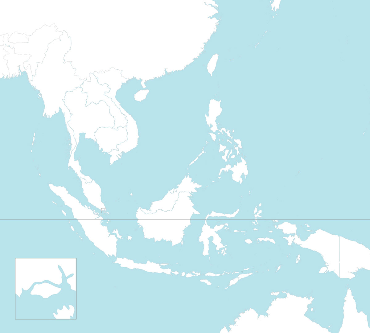 Southeast Asia Map Without Words 106