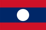 Laos flag & emblem