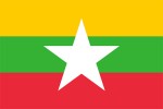 Myanmar flag & State seal