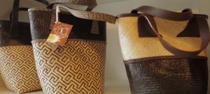 Fashionable bags made of rattan
