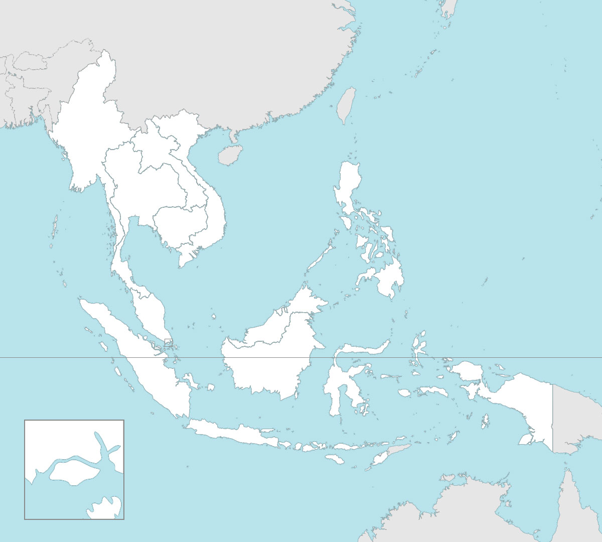 Albums 100 Images Blank Map Of Countries Of The World Latest   ASEAN Map White Blank 