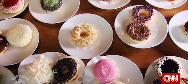 Donuts from Indonesia coffee shop