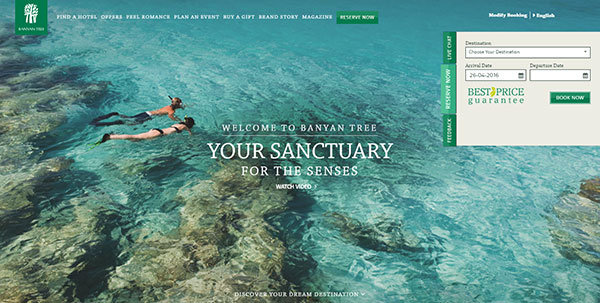 Banyan Tree website capture