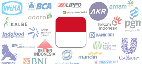 Indonesia's 45 largest listed companies