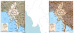 5 free maps of Myanmar