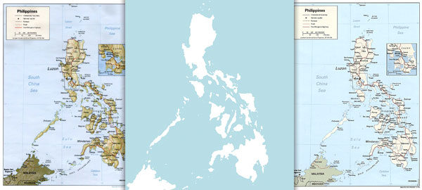 6 free maps of the philippines