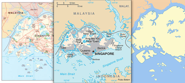 Free maps of Singapore