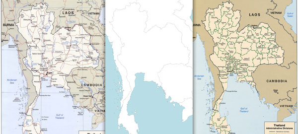 6 free maps of Thailand - ase/anup