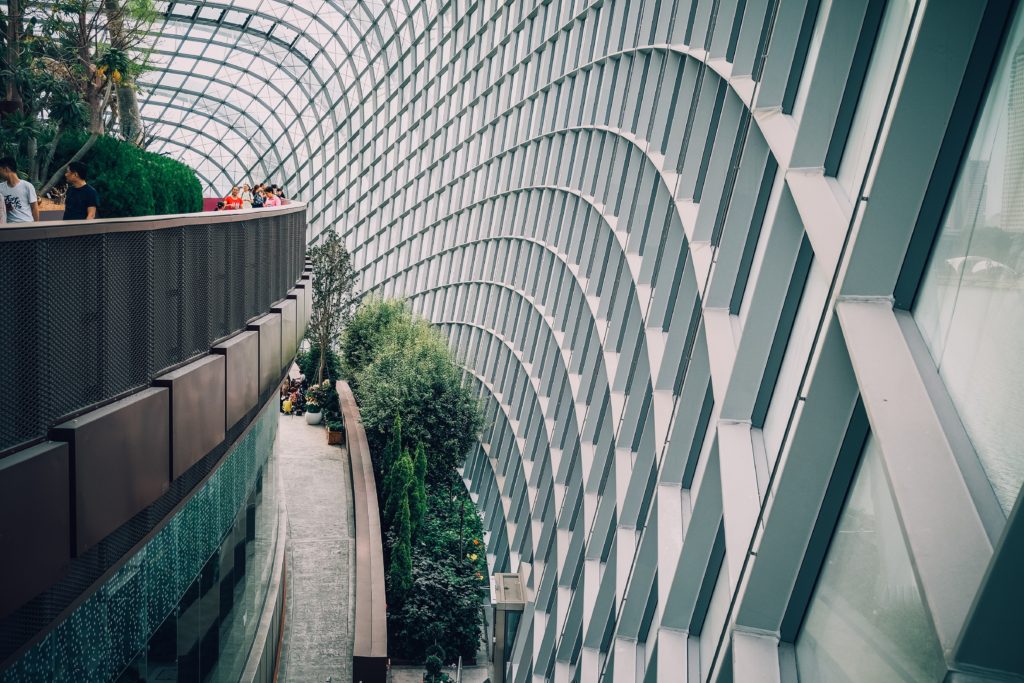 Gardens by the bay glass wall