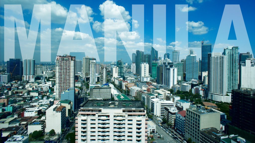 Manila with city name writing