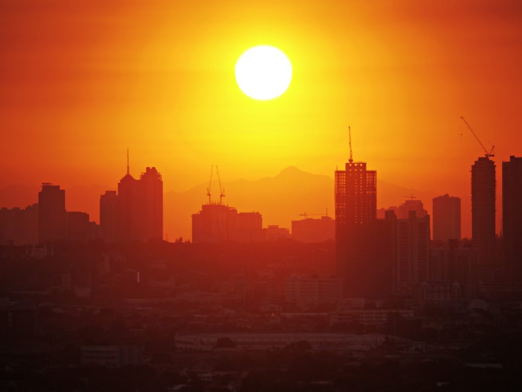 Sunset over Manila