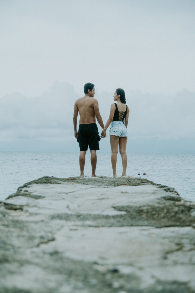 Philippine couple holding hands