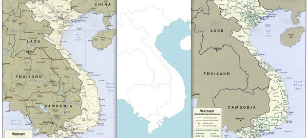6 free maps of Vietnam