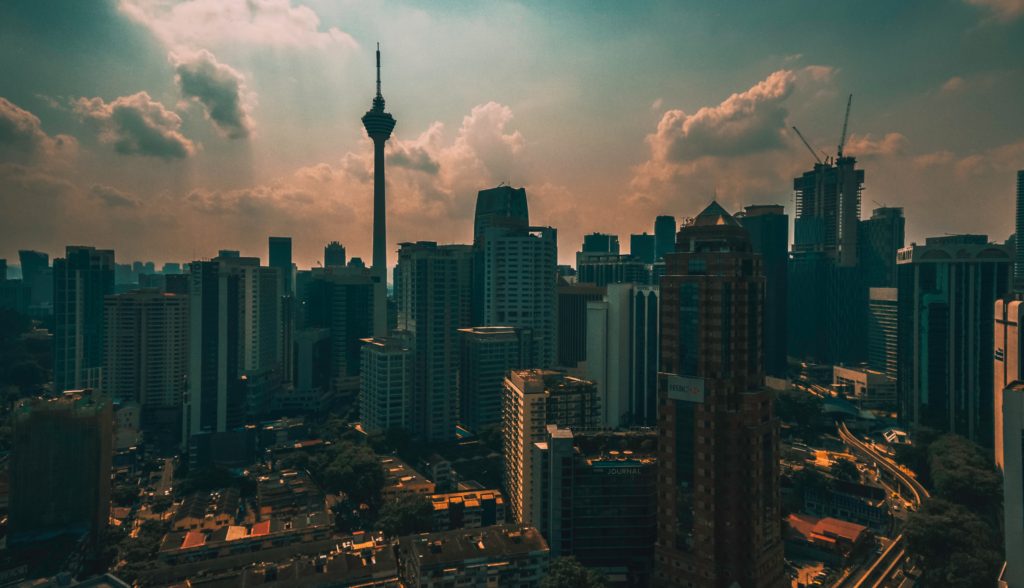 Kuala Lumpur city view with buildings