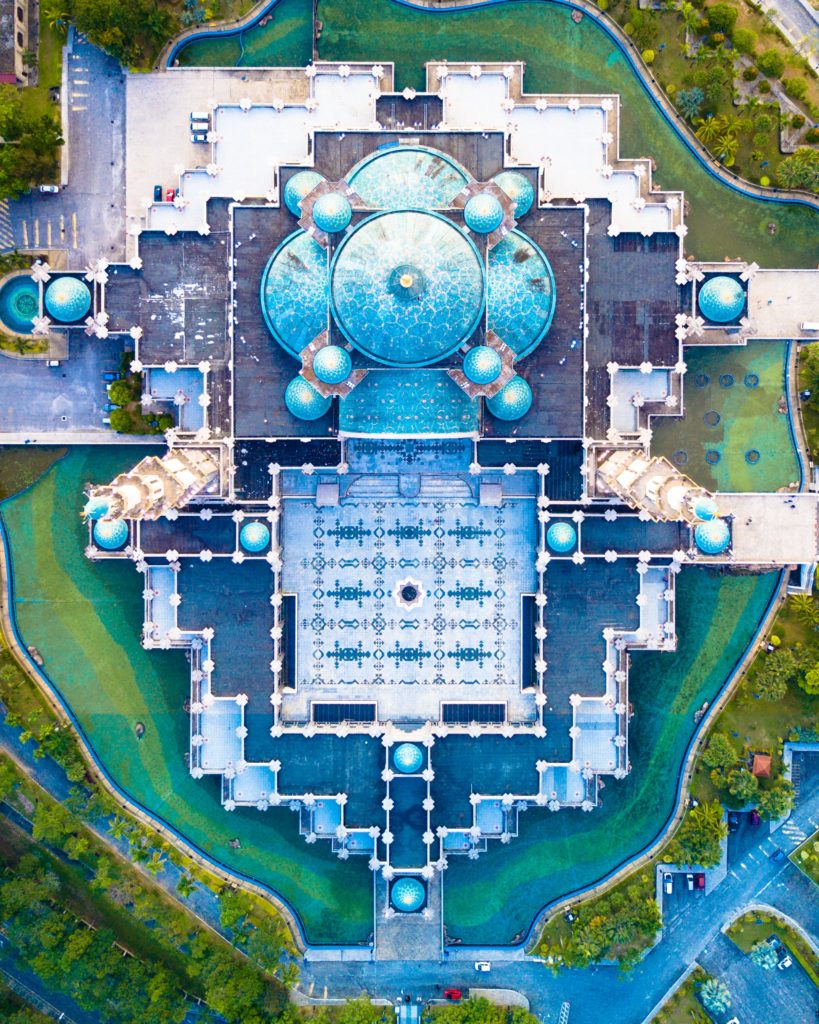 mosque seen from above