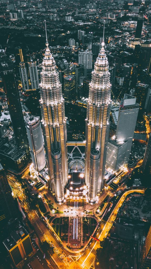 the Petronas towers